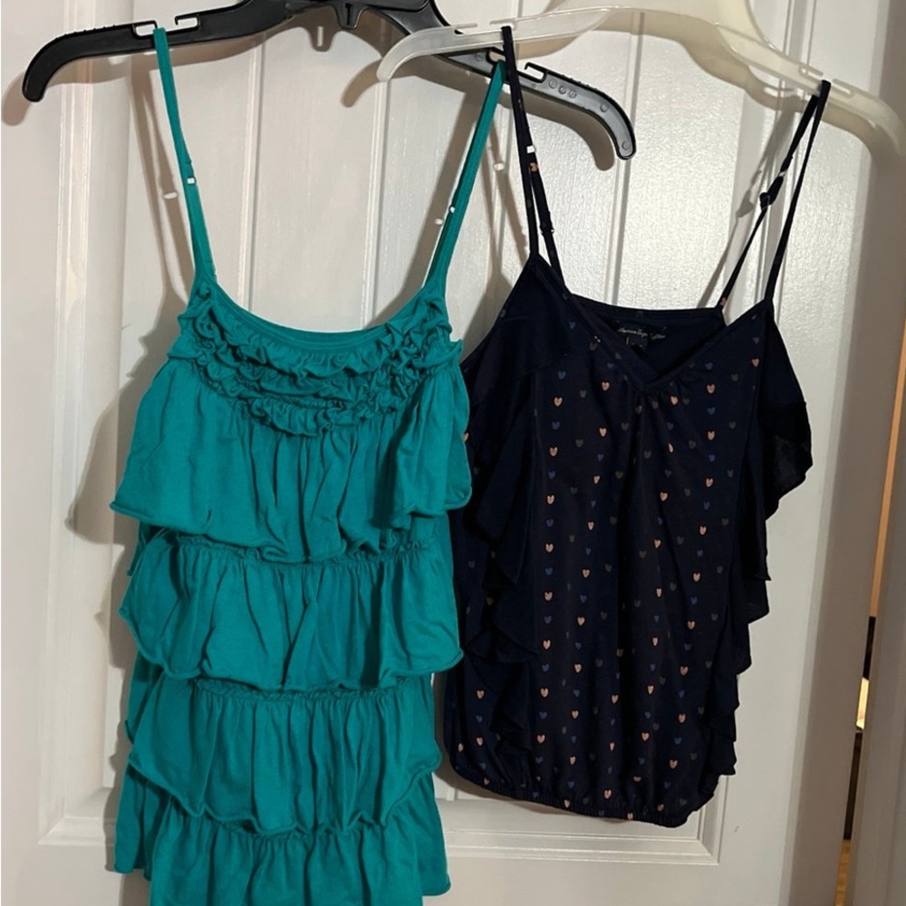 Express Teal and American Eagle Navy Camisoles size xs